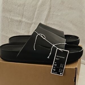 Nike Men's Black Calm Slide Sandles Size 14